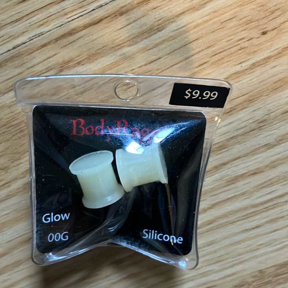 Hot Topic Glow Silicone Earrings